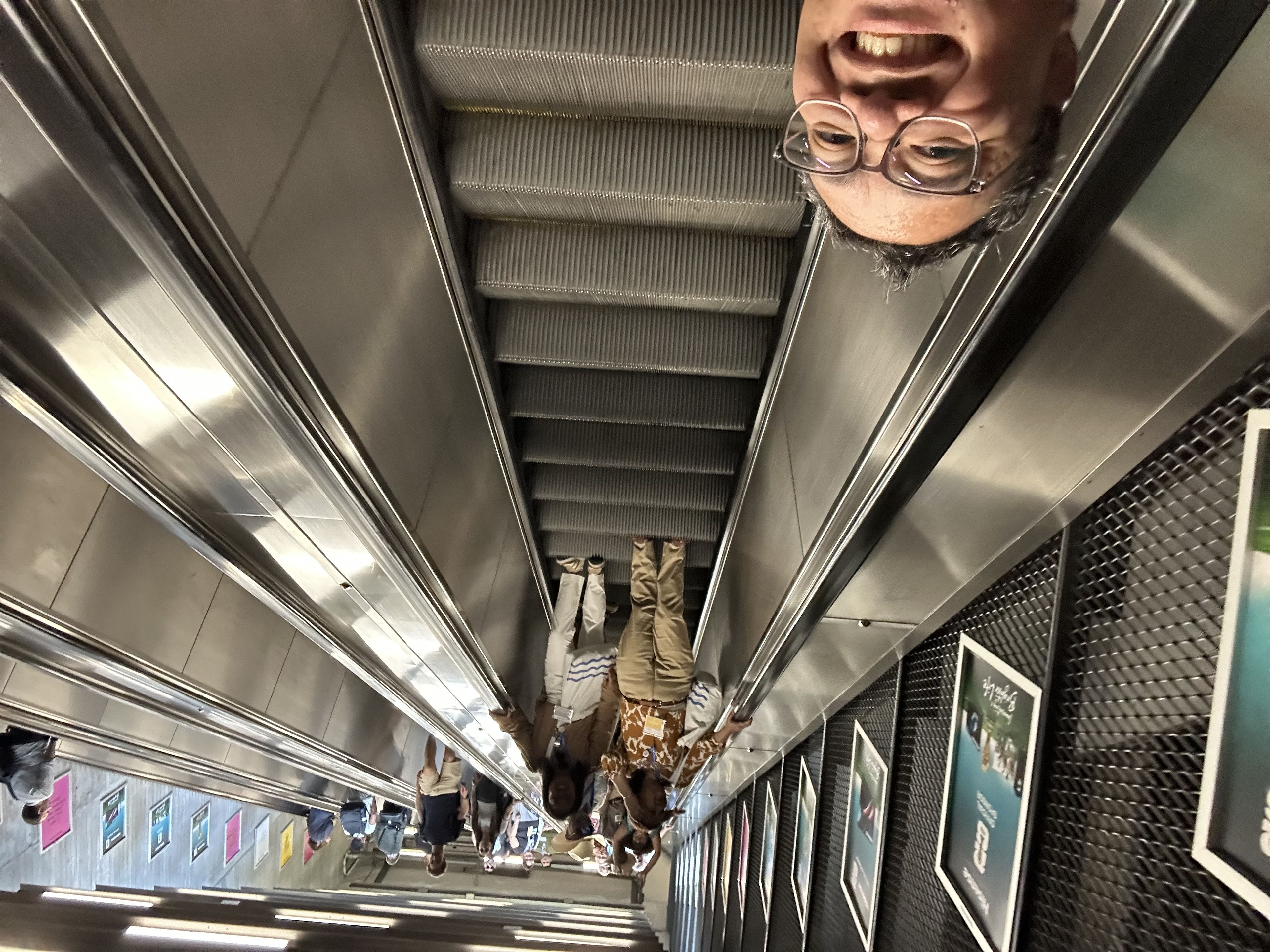 Stockholm public transport is usually relatively quiet. Not when our group is traveling it though LOL